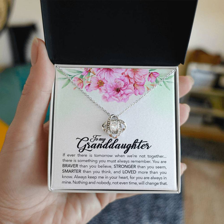love knot necklace for granddaughter