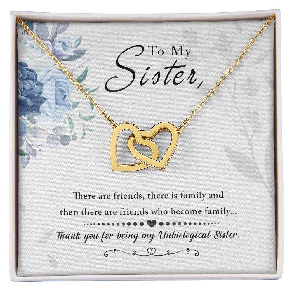 Vellum Sibling Harmony – Interlocking Hearts Necklace