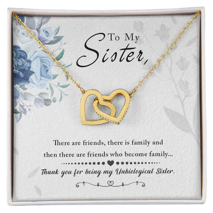 Vellum Sibling Harmony – Interlocking Hearts Necklace