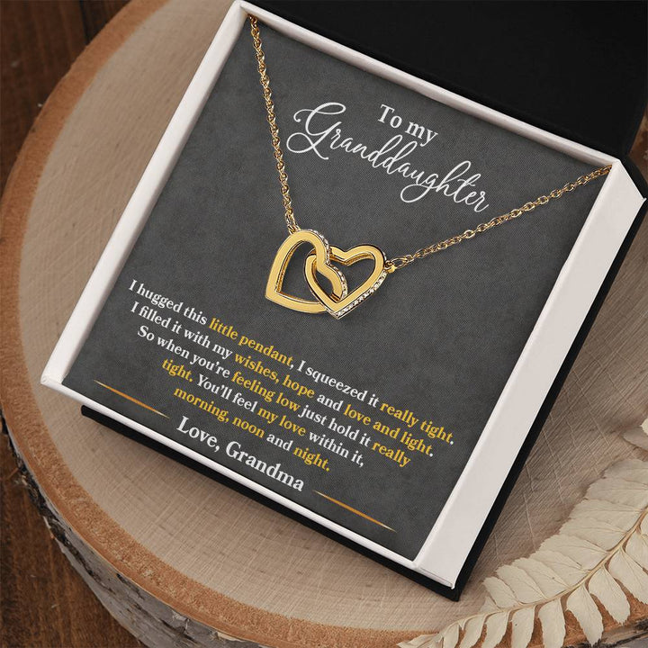interlocking hearts necklace for granddaughter