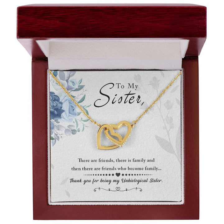 Vellum Sibling Harmony – Interlocking Hearts Necklace