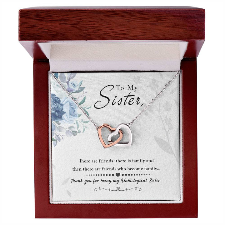 Vellum Sibling Harmony – Interlocking Hearts Necklace