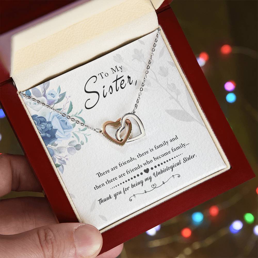 Vellum Sibling Harmony – Interlocking Hearts Necklace