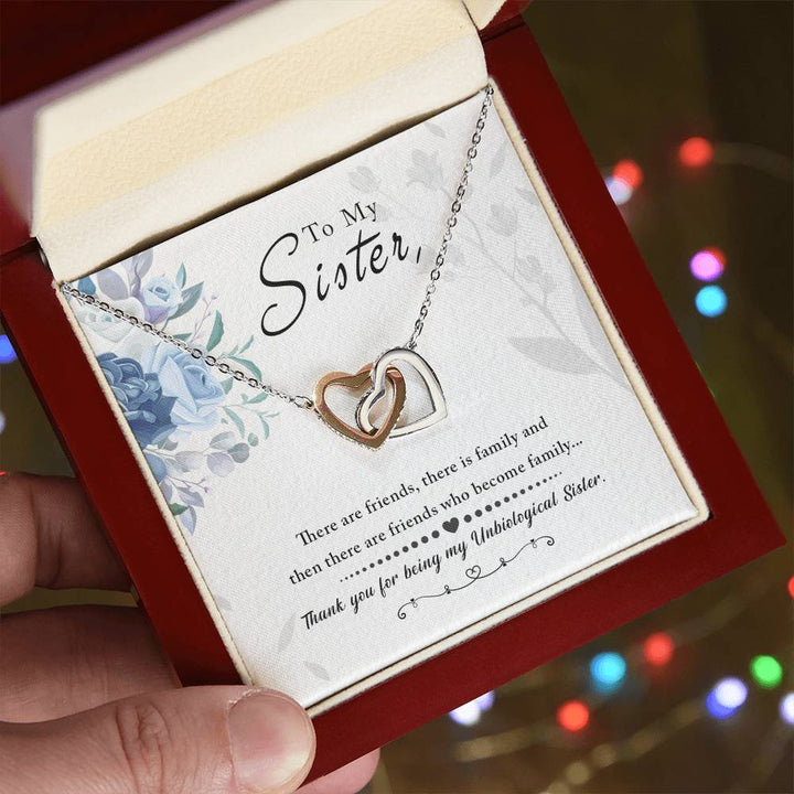 Vellum Sibling Harmony – Interlocking Hearts Necklace