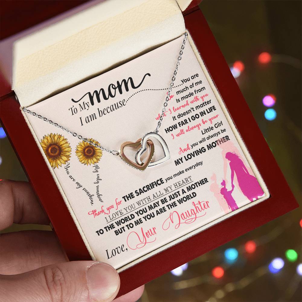 thank you mom gift necklace