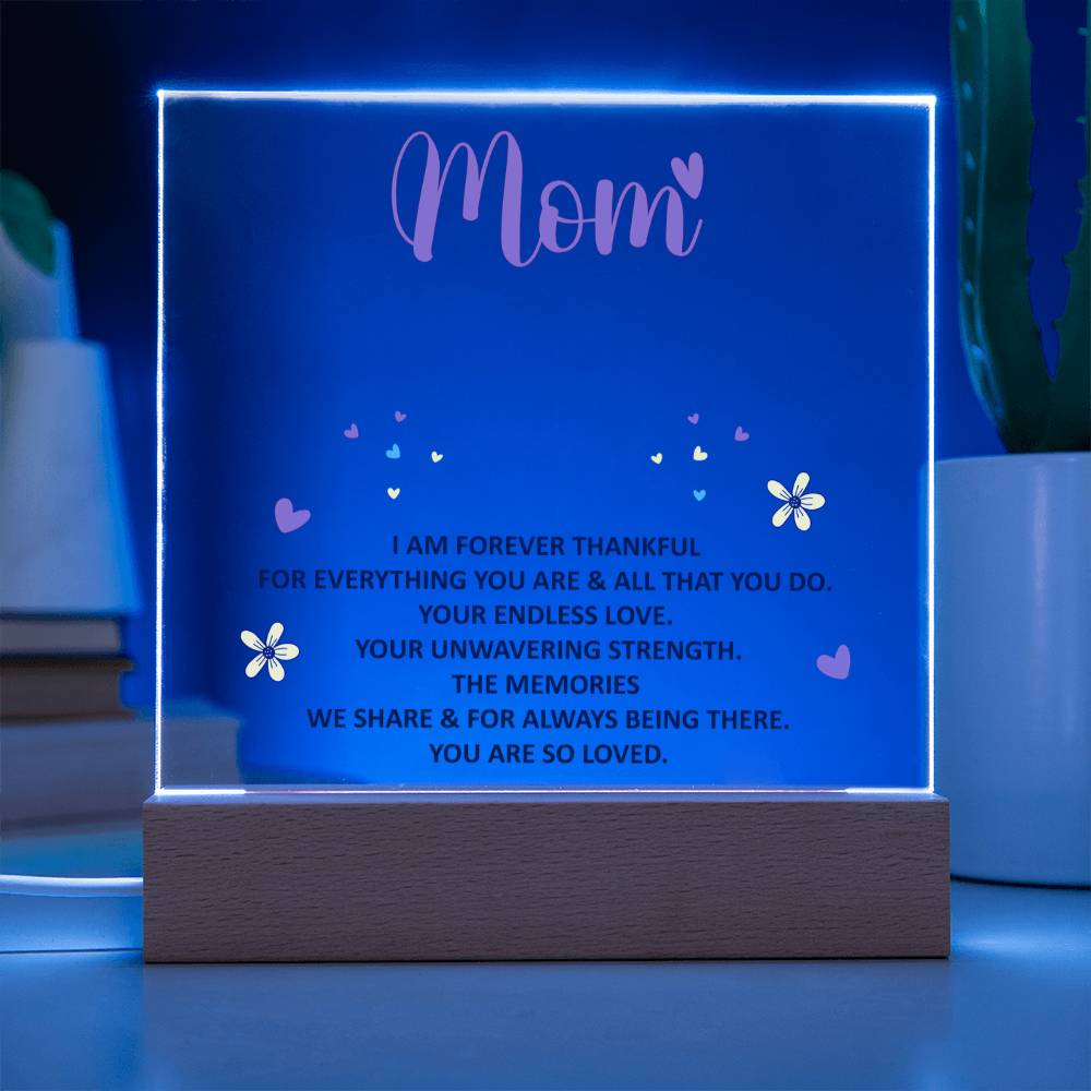 keepsake acrylic plaque for mom