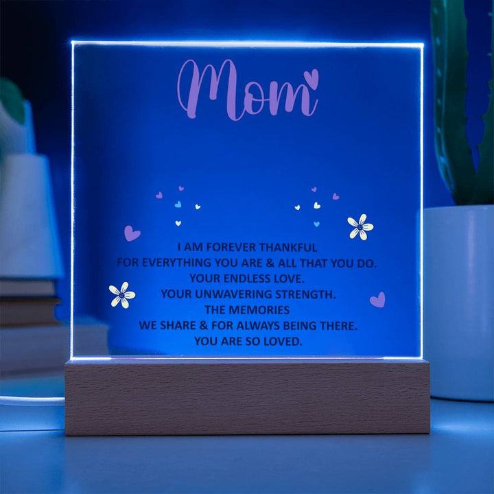 keepsake acrylic plaque for mom