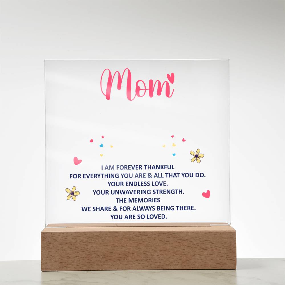 keepsake acrylic plaque for mom